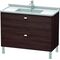 Duravit WT-Unterbau BRIOSO COMPACT Griffe chr 693x1020x469mm Kast. dunkel