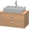 Duravit Konsolenunterschrank BRIOSO Griffe chrom 442x620x480mm leinen