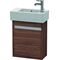 Duravit Waschtischunterbau Ketho 225x450x550mm Ans rechts nussbaum dunkel