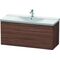 Duravit Waschtischunterbau L-CUBE 1220x481x555mm nussbaum dunkel