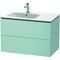 Duravit Waschtischunterbau L-CUBE 550x820x481mm Be links lichtblau matt