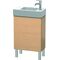 Duravit Waschtischunterbau L-CUBE 582x480x240mm Ans links eiche gebürstet