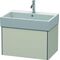 Duravit Waschtischunterbau XSQUARE 397x684x460mm taupe matt