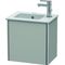 Duravit Waschtischunterbau XSQUARE 400x410x289mm Türansch re betongrau matt