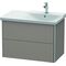 Duravit Waschtischunterbau XSQUARE Becken rechts 565x810x473mm basalt matt