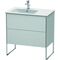 Duravit Waschtischunterbau XSQUARE 832x810x478mm Be links weiß seidenmatt