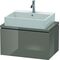 Duravit Konsolenunterschrank L-CUBE 400x720x477mm flannel grey hochglanz