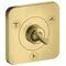 Ab-/Umstellventil AXOR CITTERIO E T/Q Unterputz 12x12 brushed brass