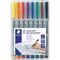 STAEDTLER Folienschreiber Lumocolor 316 WP8 0,6mm sortiert 8 St./Pack.