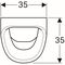 Geberit Urinal ALLER m K. Zul v hint Ab nach hinten weiß KT