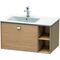 Duravit Waschtischunterbau BRIOSO 442x820x479mm Be li Gri chr europ. eiche