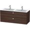 Duravit Waschtischunterbau BRIOSO 553x1290x479mm Griffe chr weiß hochglanz