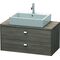 Duravit Konsolenunterschrank BRIOSO Griffe chrom 442x920x480mm pine terra