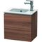 Duravit Waschtischunterbau L-CUBE 294x420x400mm Ans rechts nussbaum natur