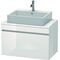 Duravit Konsolenunterschrank DURASTYLE 512x800x478mm nussbaum natur/weiß matt