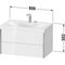 Duravit Möbelwaschtischset XVIU 800x480mm Cha ma / ta s-matt Ra 83 o HL