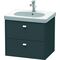 Duravit Waschtischunterbau BRIOSO Griffe chrom 563x620x469mm graphit matt