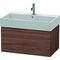 Duravit Waschtischunterbau L-CUBE 394x784x459mm nussbaum dunkel