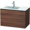 Duravit Waschtischunterbau L-CUBE 550x820x481mm Be links nussbaum natur