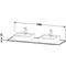 Duravit Konsole XSQUARE m 2 Auschnitten 16x1600x550mm fla gr sdm