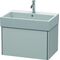 Duravit Waschtischunterbau XSQUARE 397x684x460mm nordic weiß seidenmatt