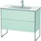 Duravit Waschtischunterbau XSQUARE 832x1010x478mm lichtblau matt