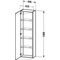 Duravit Hochschrank DURASTYLE 240x400x1400mm A re pi silver/basalt ma