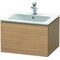 Duravit Waschtischunterbau L-CUBE 620x481x400mm europäische eiche