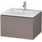 Duravit Waschtischunterbau L-CUBE 514x620x400mm basalt matt