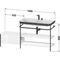 Duravit Waschtischset HAPPY D.2 PLUS 1600x490mm 2 Hahnlöcher weiß seidenmatt