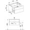 Keuco Waschtischunterbau ROYAL REFLEX 796x450x487mm trü