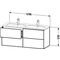 Duravit Waschtischunterbau L-CUBE 1290x481x550mm taupe