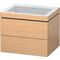 Duravit Waschtischunterbau L-CUBE m WT Vero Air 500x600x480mm o HL Ei geb