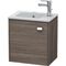 Duravit Waschtischunterbau BRIOSO 442x420x289mm Gri chr Ans re weiß matt