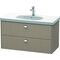 Duravit Waschtischunterbau BRIOSO Griffe chrom 563x1020x469mm leinen