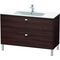 Duravit Waschtischunterbau BRIOSO Griffe chr 683x1220x479mm Kast. dunkel