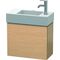 Duravit Waschtischunterbau L-CUBE 400x480x240mm Ans links eiche gebürstet