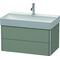 Duravit Waschtischunterbau XSQUARE 397x784x460mm steingrau seidenmatt