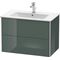 Duravit Waschtischunterbau XSQUARE 560x810x478mm dolomiti grey hochglanz