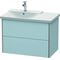 Duravit Waschtischunterbau XSQUARE Be li 565x810x473mm lichtblau seidenmatt