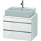 Duravit Konsolenunterschrank DURASTYLE 512x700x478mm kastanie dunkel/weiß matt