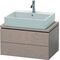 Duravit Konsolenunterschrank L-CUBE 400x720x477mm eiche kaschmir