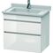 Duravit Waschtischunterbau DURASTYLE 470x650x618mm eiche natur / weiß matt