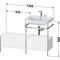 Duravit Waschtischset HAPPY D.2 PLUS 1200x490mm e HL nordic weiß seidenmatt