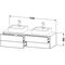 Duravit Waschtischunterbau XSQUARE 1600x400x548mm 4 Sk No we sdm ES Ah li