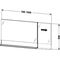 Duravit Spiegel VERO m Abl. 800xbis 400x142mm dolo gr hgl