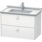 Duravit Waschtischunterbau BRIOSO Griffe Frontfarbe 563x1020x469mm we hgl