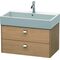 Duravit Waschtischunterbau BRIOSO Griffe chr 442x784x459mm europ. eiche