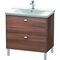 Duravit Waschtischunterbau BRIOSO Griffe chr 691x820x479mm nussbaum natur