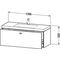 Duravit Waschtischunterbau BRIOSO 502x1200x480mm m WT Vero Air G. chr 3 HL